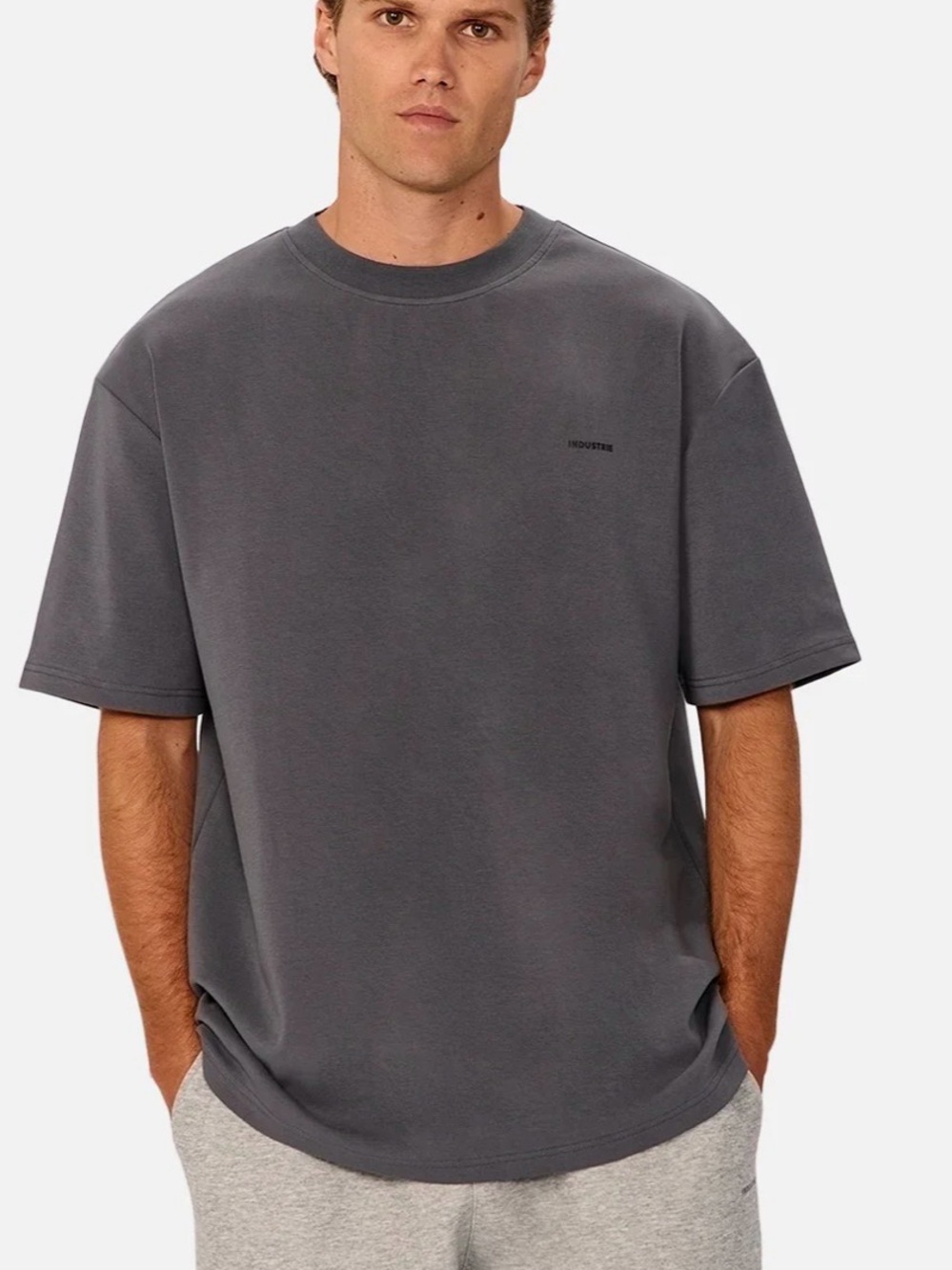 Men's Industrie Australia Crewneck T-Shirt in Slate